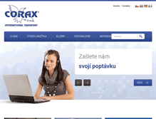 Tablet Screenshot of corax.cz