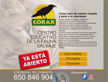 Tablet Screenshot of corax.es